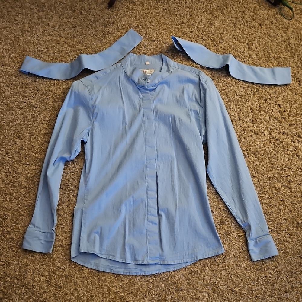 Light Blue Womens English Show Shirt